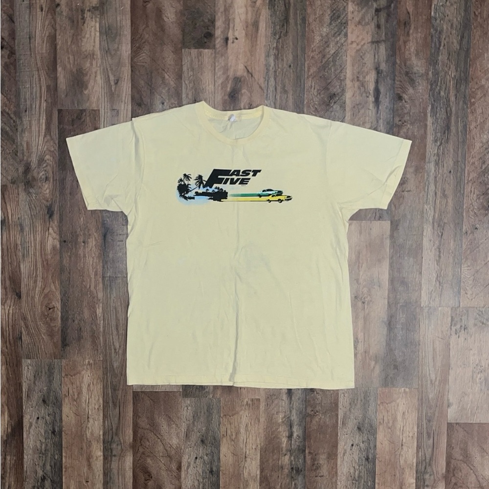 Fast Five 2011 Promo Yellow T-Shirt (XL)